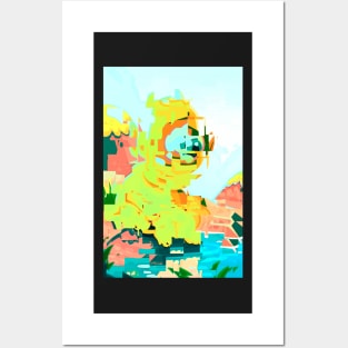 Abstract Monster Posters and Art